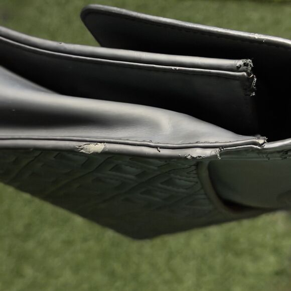 Tory Burch Fleming Matte Black Quilted Leather Shoulder Crossbody Bag Tassel - Picture 8 of 11